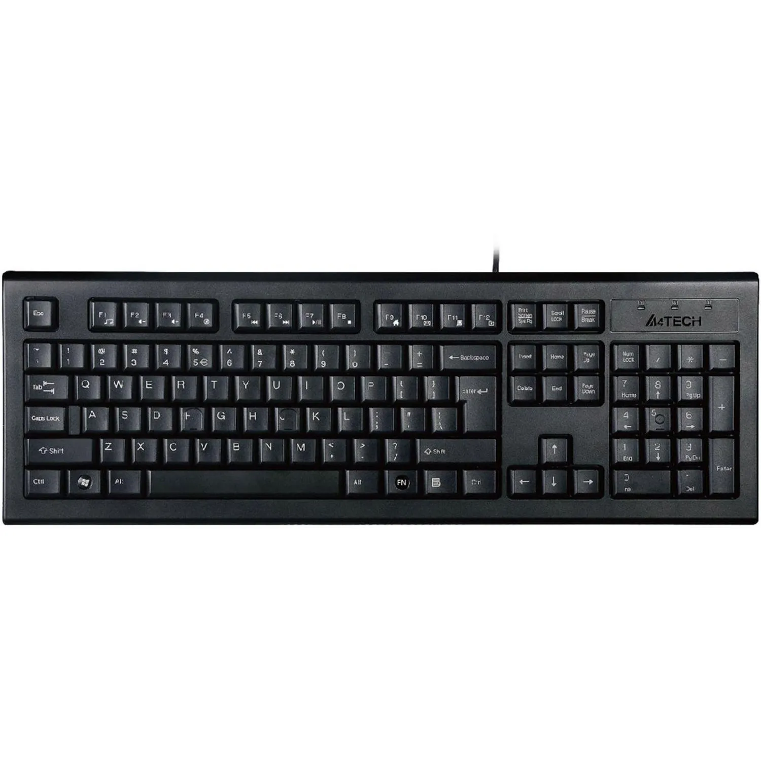 Клавиатура A4Tech KR-85 черный USB (570125), 1557512К