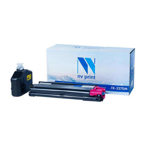 Картридж лазерный NV PRINT (NV-TK5270M) для Kyocera ECOSYS M6230cidn/P6230cdn, пурпурный, ресурс 6000 стр.