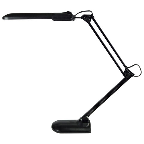 Настольная лампа светильник Дельта + на подставке, ЛЮМИНЕСЦЕНТНАЯ, цоколь 2G7, 11 Вт, чёрный