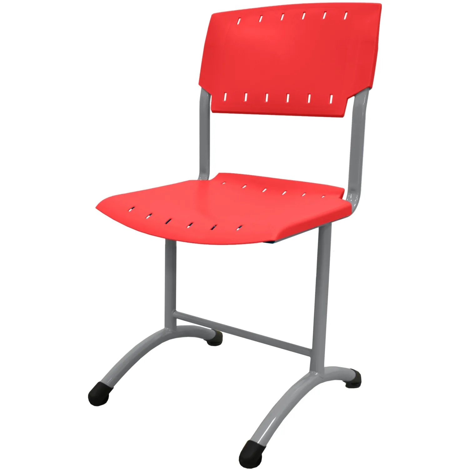Стул ученический GL_SIGMA, нерег 6 гр.роста, RAL7004, плас. RAL3028 красный