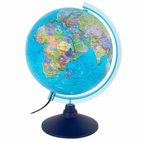 Глобус интерактивный + очки VR, политический / звездного неба GLOBEN, 25 см, подсветкой, INT12500308