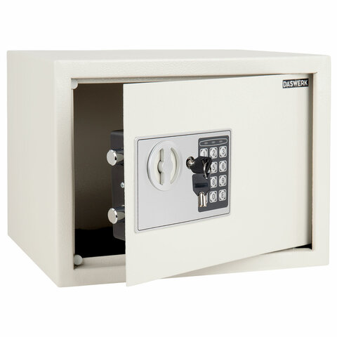 Сейф мебельный DASWERK (ДАСВЕРК) SC-250EL (250х350х250 мм), электронный замок, бежевый, 291345
