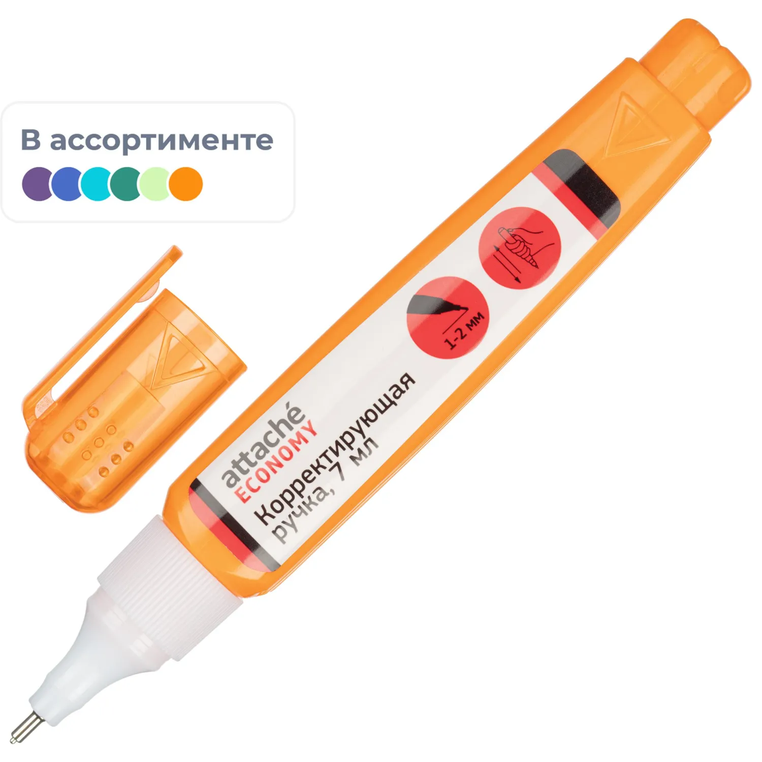 Корректирующий карандаш 7мл, мета ллический наконечник, 702956К
