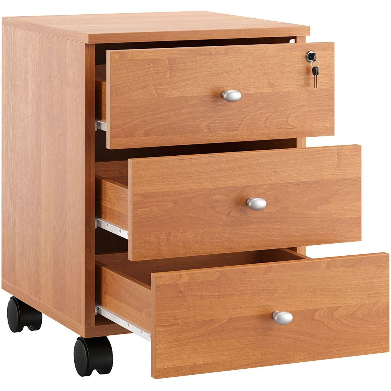 Тумба выкатная Easy LT Оптима 400x420x530 3 ящ. Ольха