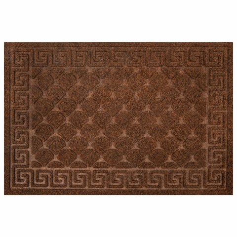 Коврик придверный 40х60 см, ВЕНГЕ, грязезащитный, 430 г/м2, фактурный рисунок ЧЕШУЙКИ, ЛЮБАША, 701059