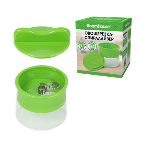 Овощерезка-спиралайзер, ручная, нержавеющая сталь, BoomHouse, 702097