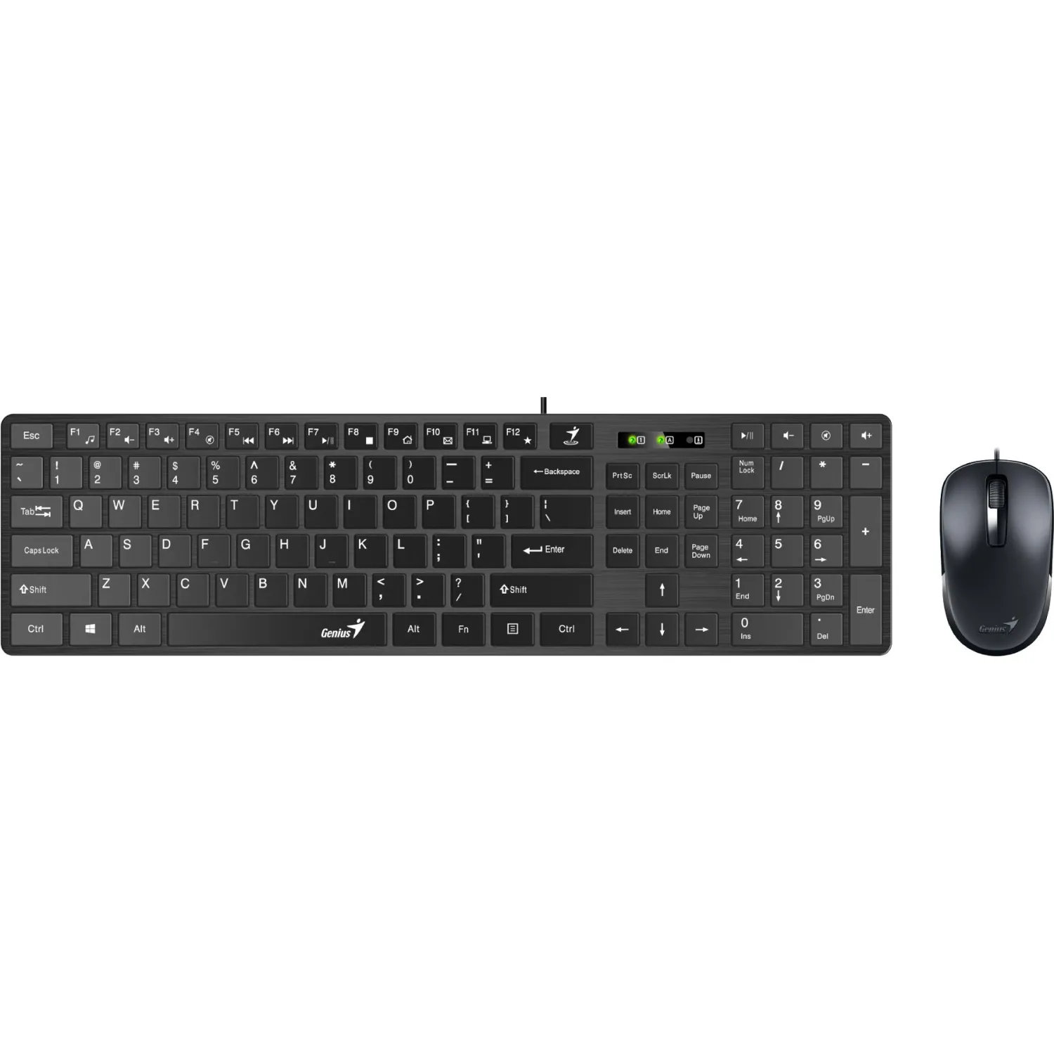 Набор клавиатура+мышь Genius SlimStar C126 (USB), Black      (31330007402), 1576016К