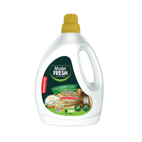 Гель для стирки для всех типов тканей 2,75 л MASTER FRESH GOLD UNIVERSAL, концентрат, С0007216
