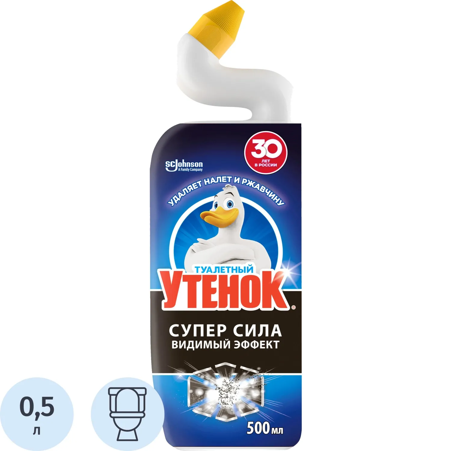 Средство для сантехники УТЕНОК Супер Сила Видимый Эффект 500мл., 943929К
