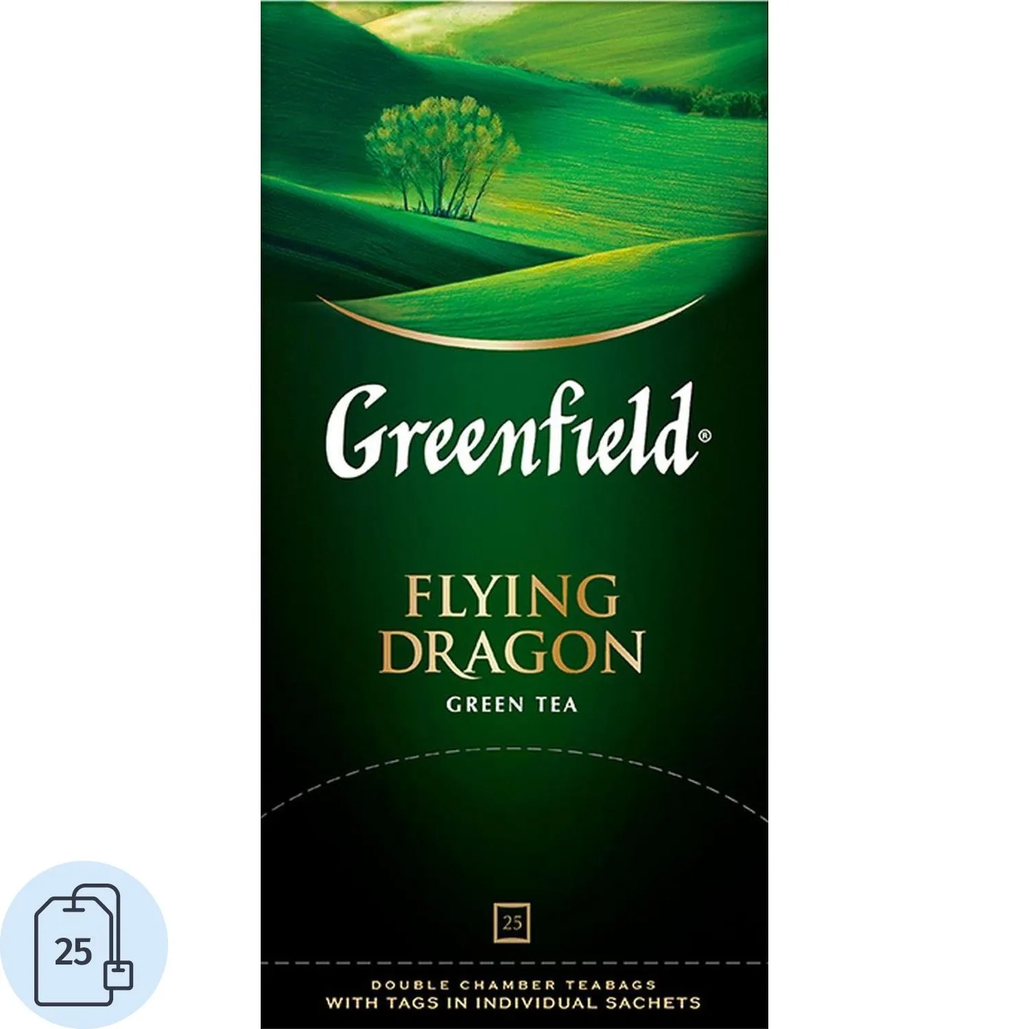 Чай Greenfield Flying Dragon зеленый фольгир.25пак/уп 0358-10, 62623К