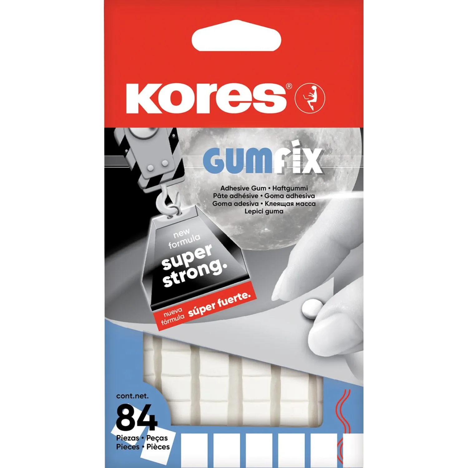 Клеевые подушечки масса KORES Gum Fix удаляемая 84 шт/уп 31600, 81596К