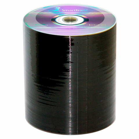 Диск CD-R SMARTTRACK, 700 Мб, 52x, Bulk (термоусадка без шпиля), КОМПЛЕКТ 100 шт., ST000152