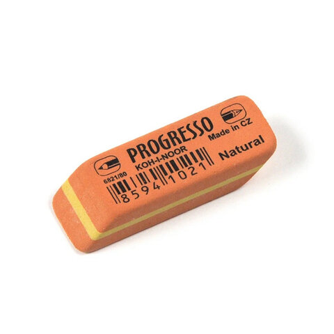 Ластик KOH-I-NOOR "Progresso" 6821/80, 41х14х8мм, прямоугольный, скошенные края, натуральный каучук, 6821080006KDRU