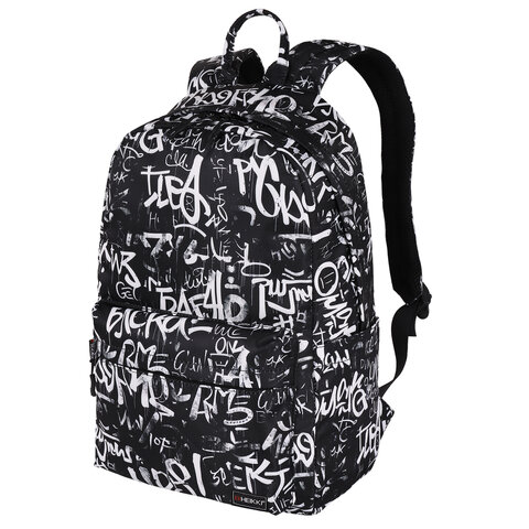 Рюкзак HEIKKI DREAM (ХЕЙКИ) универсальный, с карманом для ноутбука, эргономичный, "Lettering", 42х26х14 см, 273851