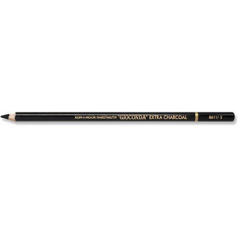 Карандаш угольный KOH-I-NOOR, 1шт., "Gioconda" EXTRA, черный, B, 8811002003KS