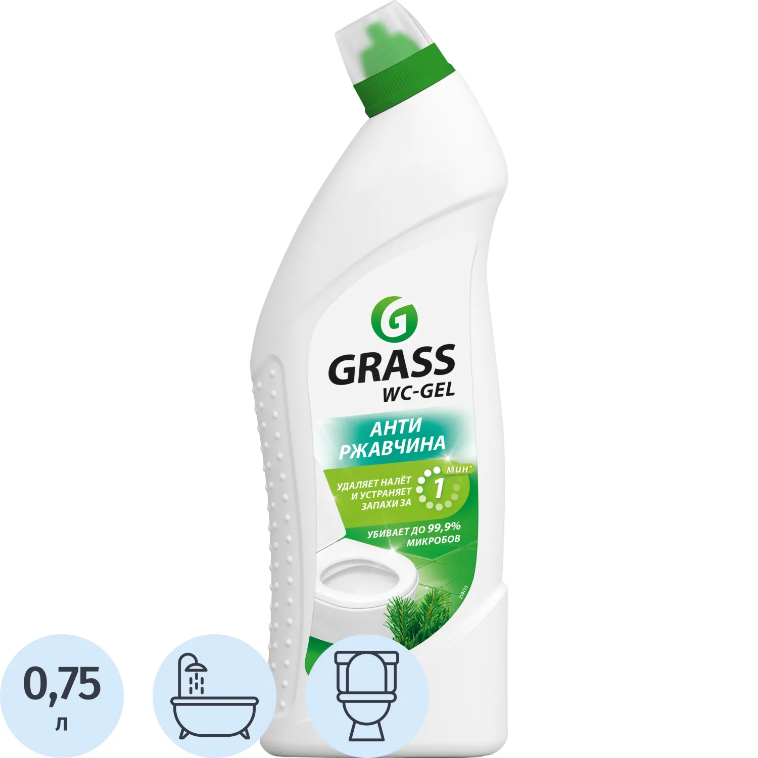 Средство для сантехники WC- GEL 750мл кислотное, 905828К