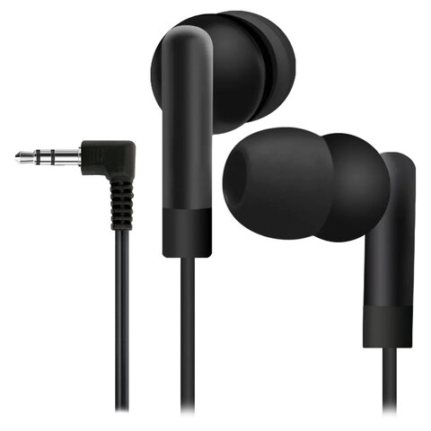 Наушники DEFENDER Basic 210, проводные, кабель 1,2 м, вкладыши, черные, 63211