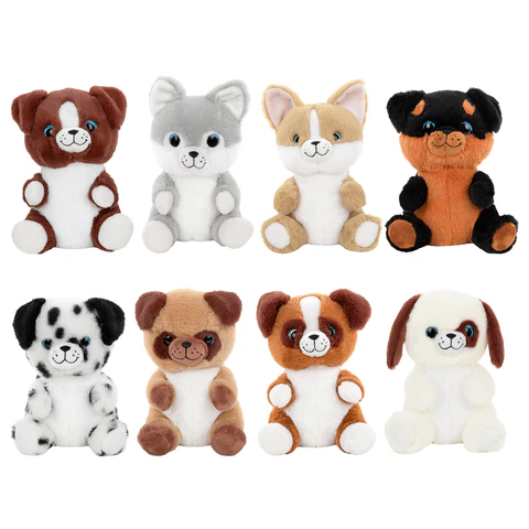 Игрушка мягкая "Собачка", 18 см, ассорти 8 дизайнов, WOOZOO (ВУЗУ), 666807