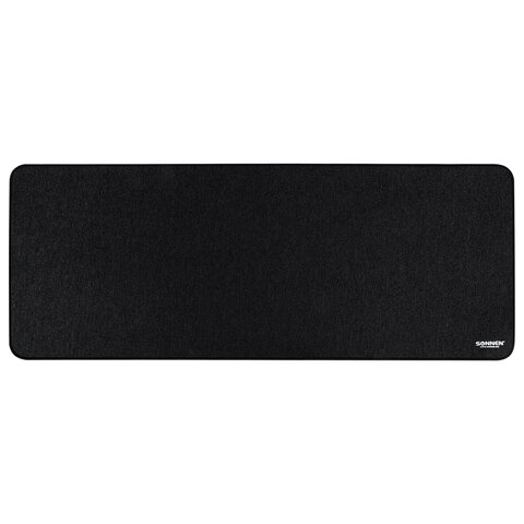 Коврик для мыши и клавиатуры большой SONNEN "WIDE RANGE", резина + ткань, 870х350х4 мм, чёрный, 513315