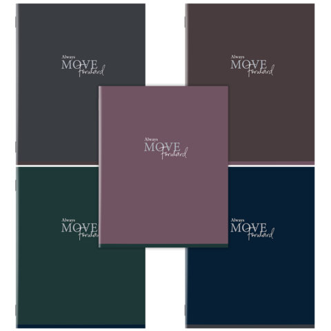 Тетрадь А5, 96 л., STAFF, скоба, клетка, офсет №2 ЭКОНОМ, обложка картон, Ассорти, 405631