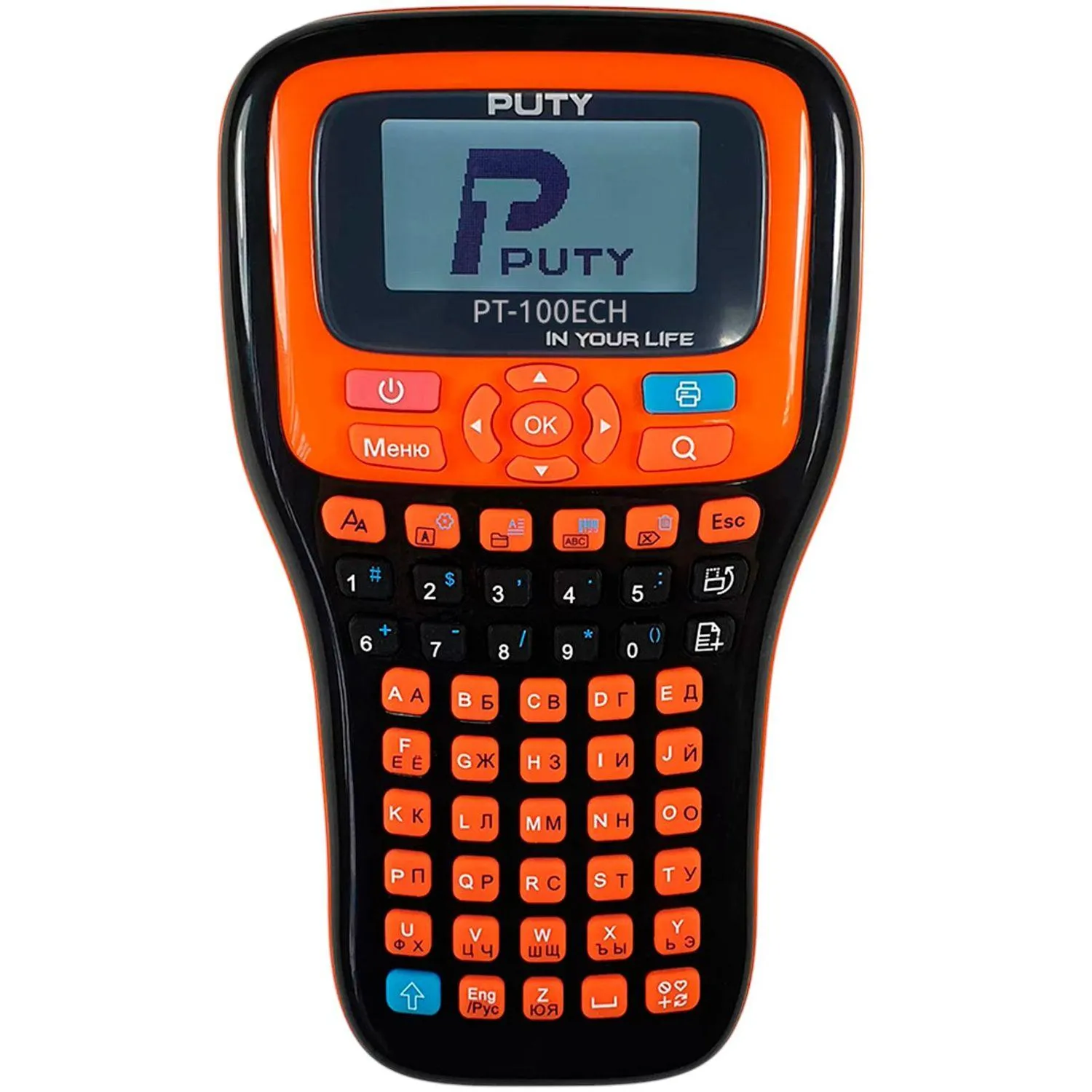 Этикет-принтер Puty PT-100ECH ручной рус/англ  (с чипом)