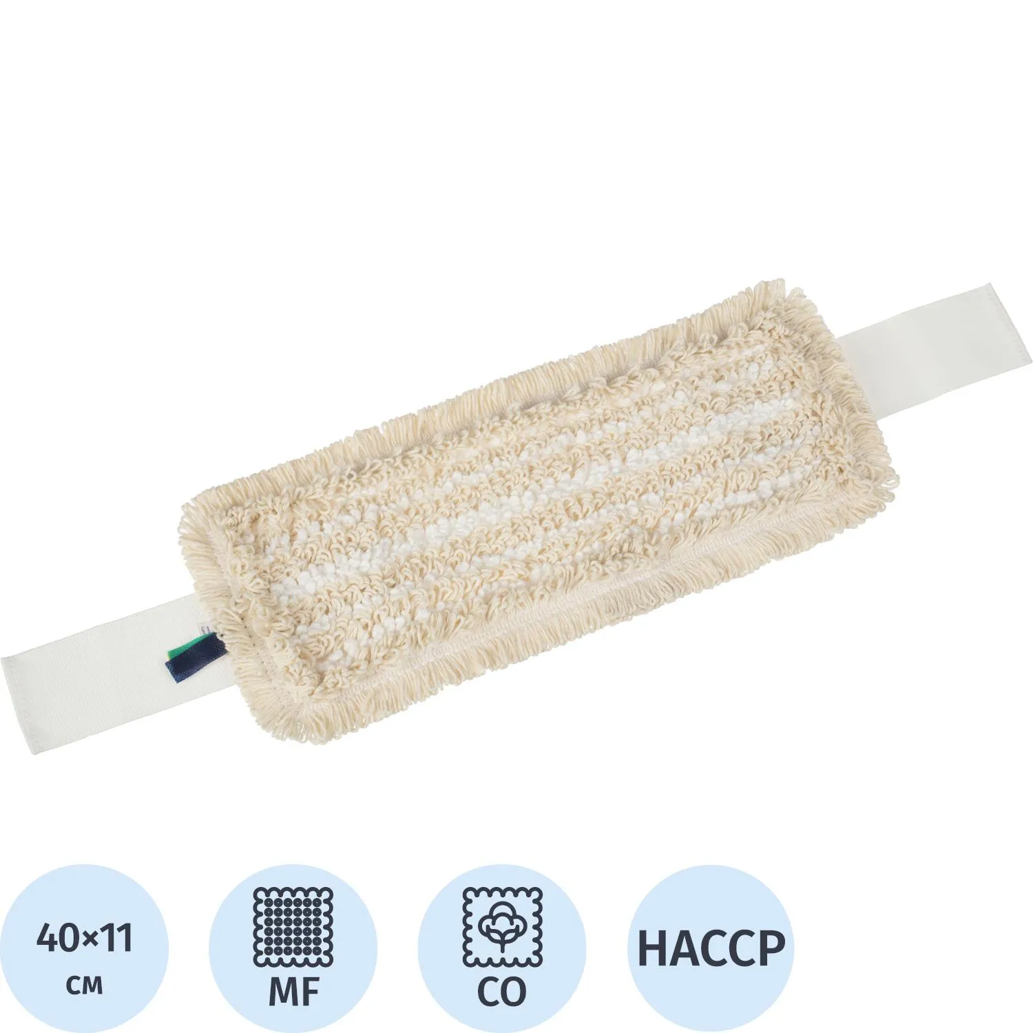 Насадка МОП Luscan Дуэт 40x11см хлопок/микроф тафтинг карм/ухо, 1016068К