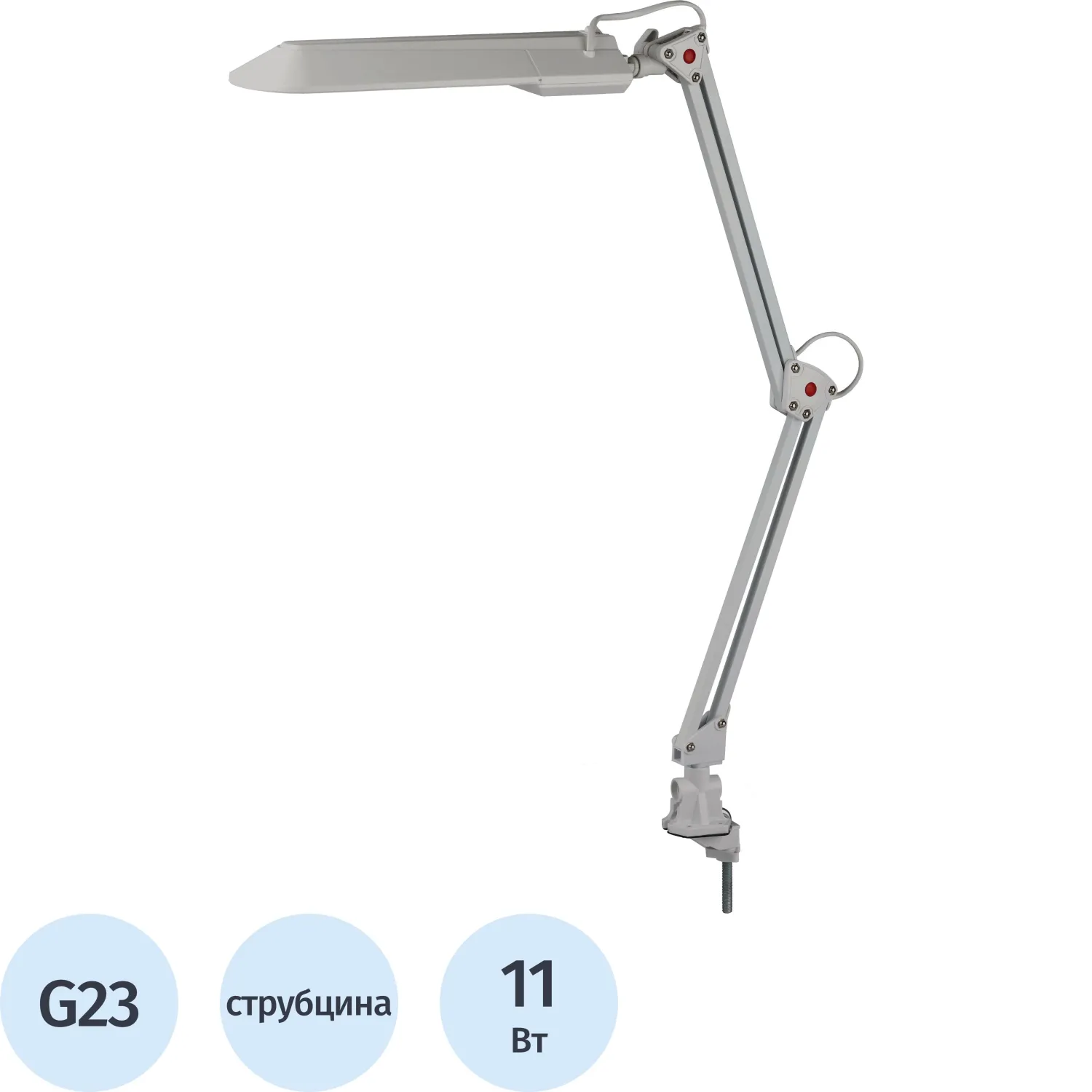 Светильник Эра NL-201, серебро NL-201-G23-11W-GY, 525147К