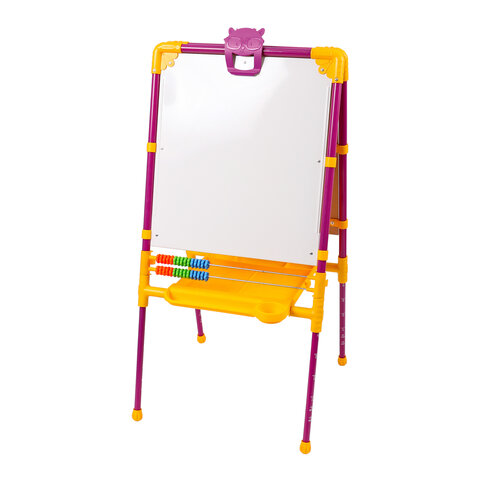 Мольберт растущий для мела/магнитно-маркерный, 53х46 см, BRAUBERG "NIKA KIDS", сиреневый, 238050