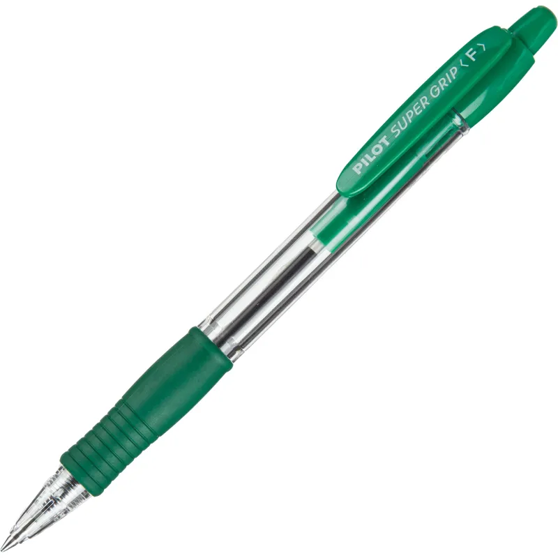 Ручка шариковая автомат. BPGP-10R-F G SUPER GRIP зеленого цвета, 1023157К