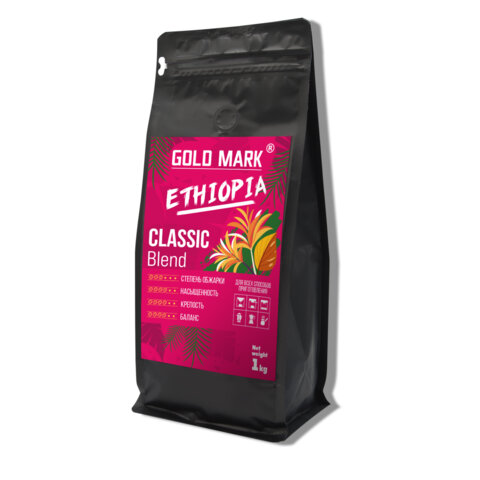 Кофе в зернах GOLD MARK "Classic Blend", арабика 100%, 1 кг.