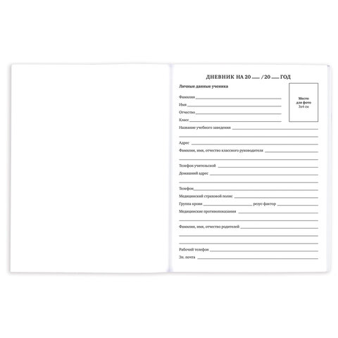 Дневник 1-11 класс 40 л., на скобе, ПИФАГОР, обложка картон, "Девочка", 106583