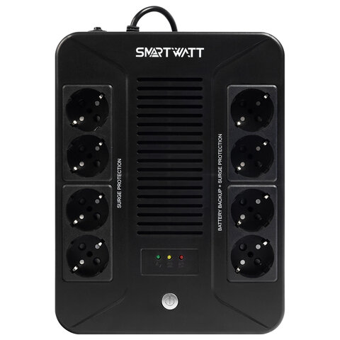 Источник бесперебойного питания SMARTWATT UPS SAFE PRO 850, 850 ВА (510 Вт), 8 розеток, 3703020270005