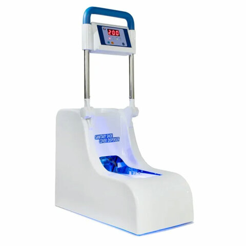 Аппарат для надевания бахил BOOT-PACK-COMPACT-LR, 50 Вт, ЖК-дисплей, белый, BT-EF