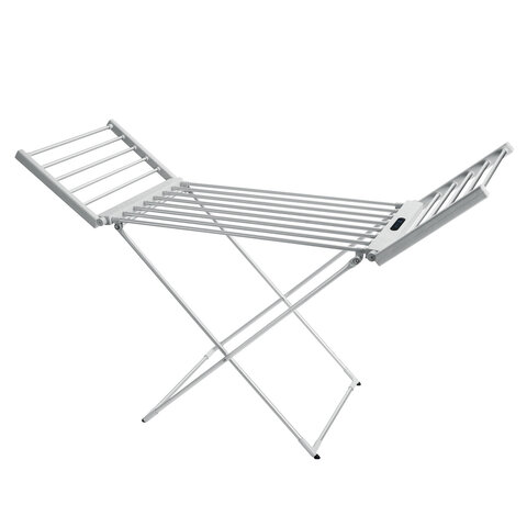 Сушилка для белья напольная, электрическая, раскладная, 3 зоны сушки, алюминиевая, таймер/регулировка темп. 45-70 °С, LAIMA HOME, 700979