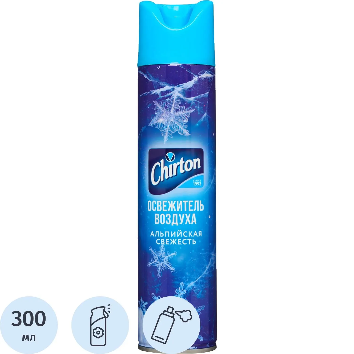 Освежитель воздуха CHIRTON Альпийская свежесть 300мл, 78105К