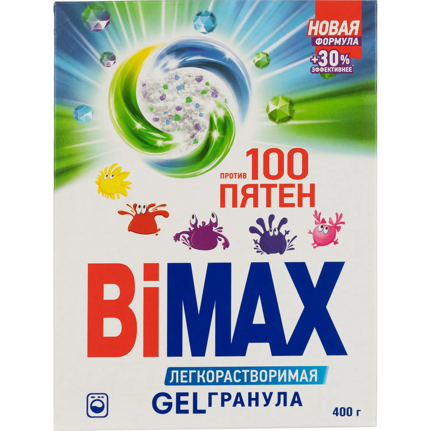 Порошок стиральный BiMax 100 пятен Автомат 400гр, 1621278К