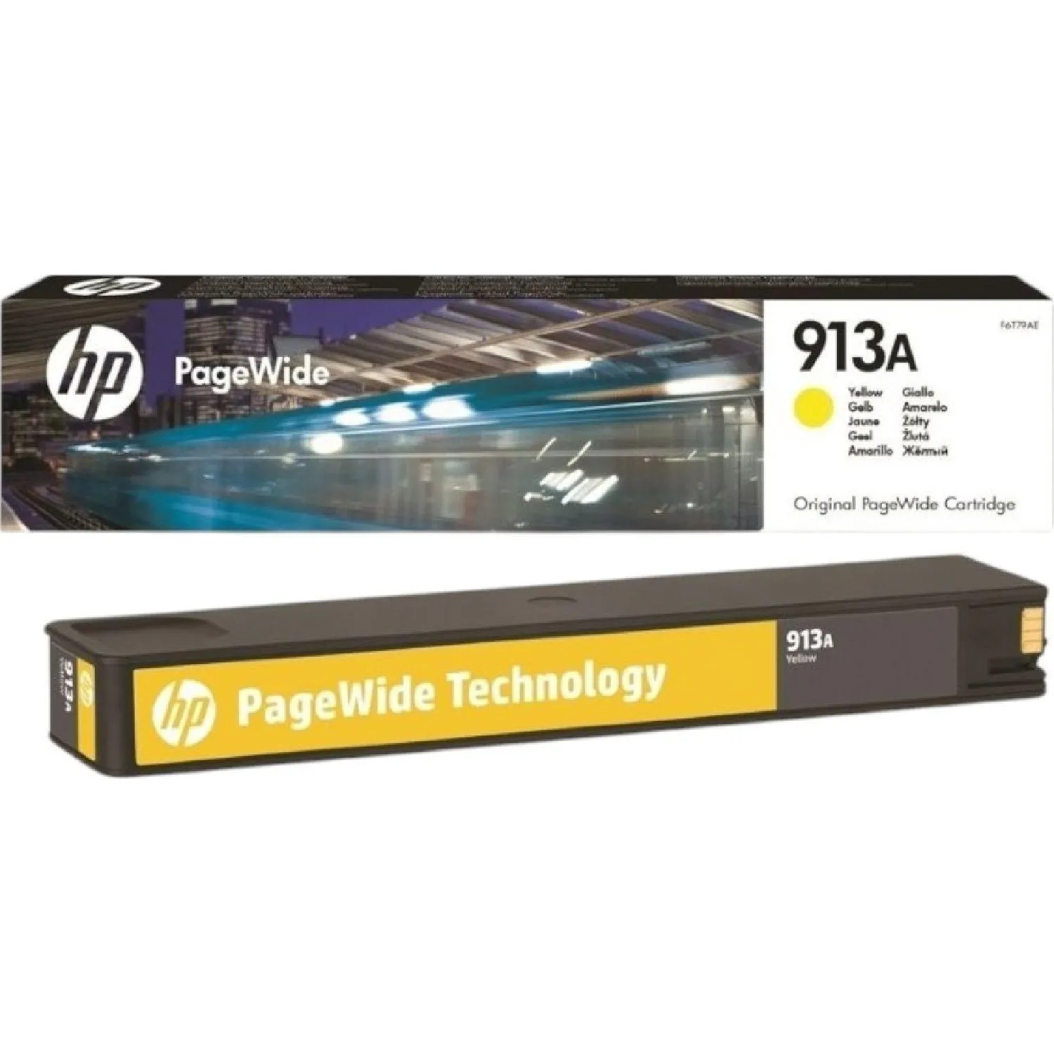 Картридж струйный HP 913A F6T79AE жел. для PW Pro 352/377/477/452/577/552