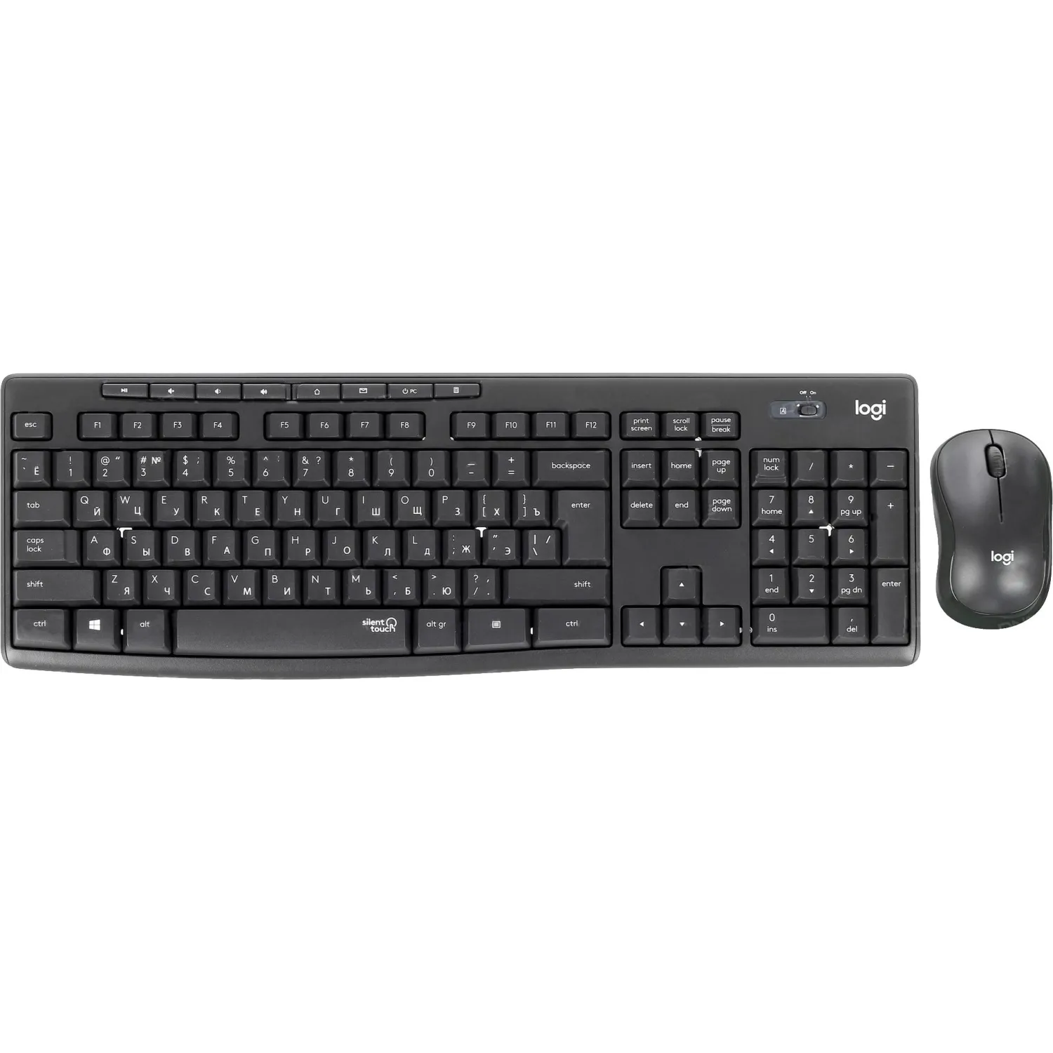 Набор клавиатура+мышь Logitech MK295 Silent GRAPHITE (920-009807), 1425895К