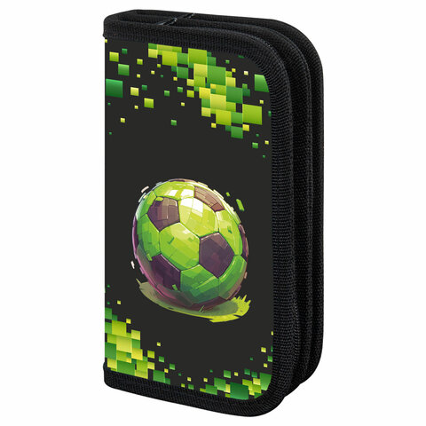 Пенал ПИФАГОР, 2 отделения, ламинированный картон, 19х11 см, "Offline", 273484