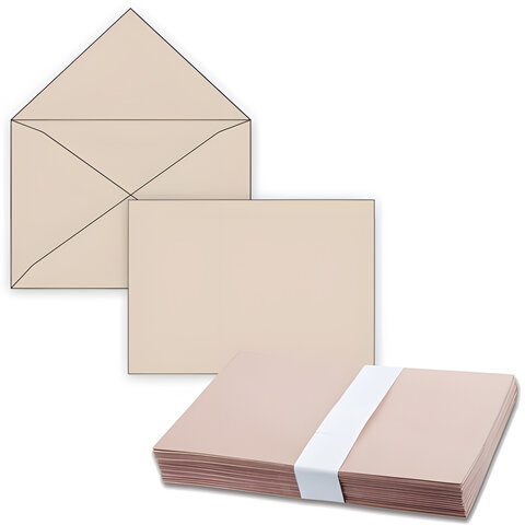 Конверты С4 (229х324 мм) КРАФТ, без клея, 90 г/м2, КОМПЛЕКТ 500 шт., треугольный клапан, 76421