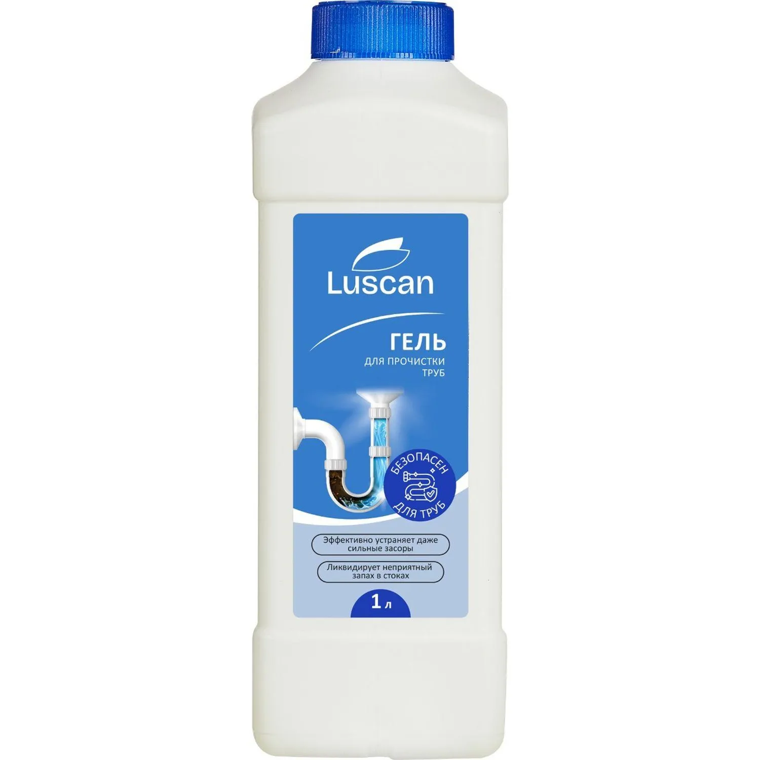 Средство для прочистки труб Luscan гель 1 л