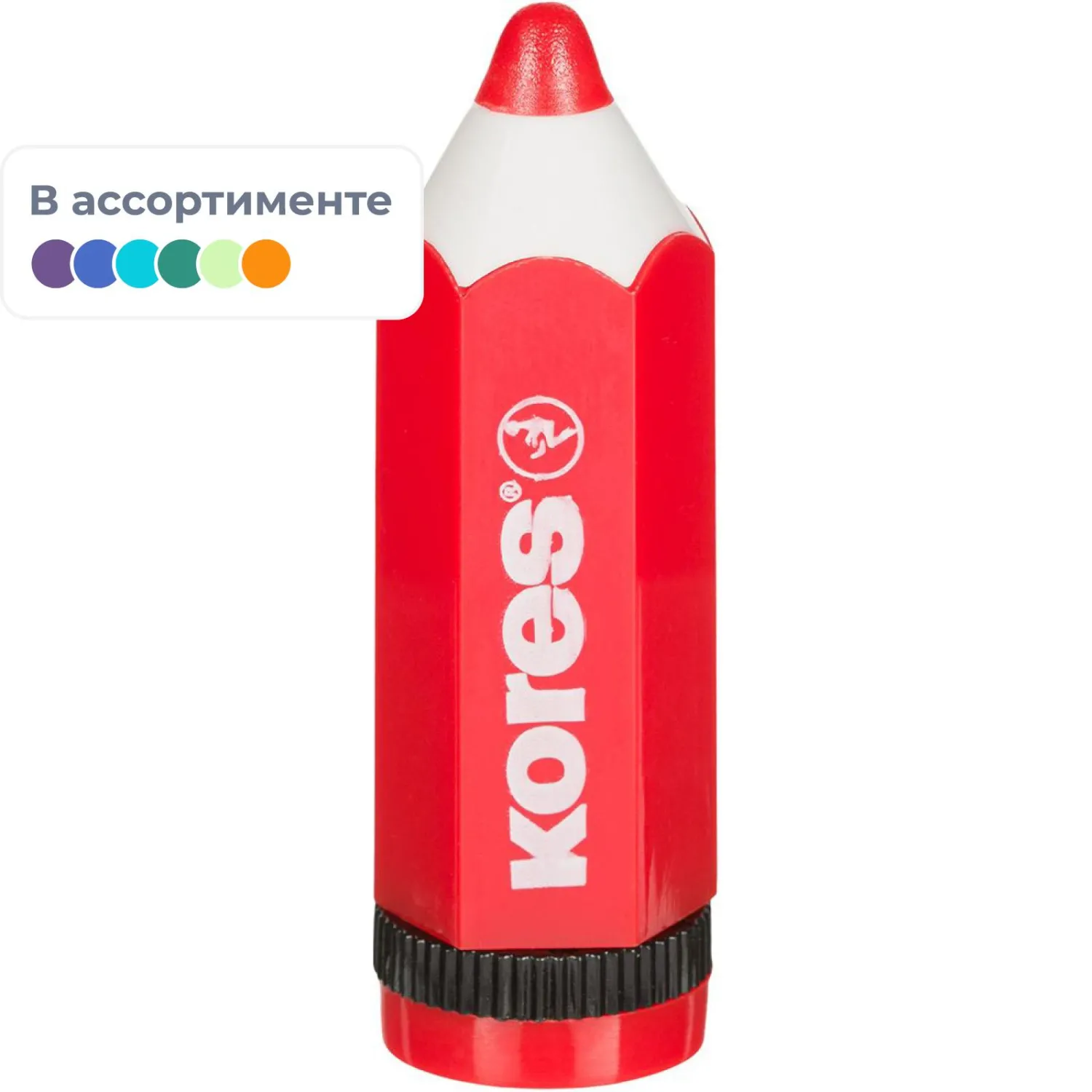 Точилка Kores  Карандаш  с контейнером, цвет ассорти 35811, 212405К