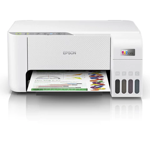 МФУ струйное EPSON L3256 "3 в 1", А4, 33 стр./мин, 5760x1440, Wi-Fi, СНПЧ, белый корпус, C11CJ67524