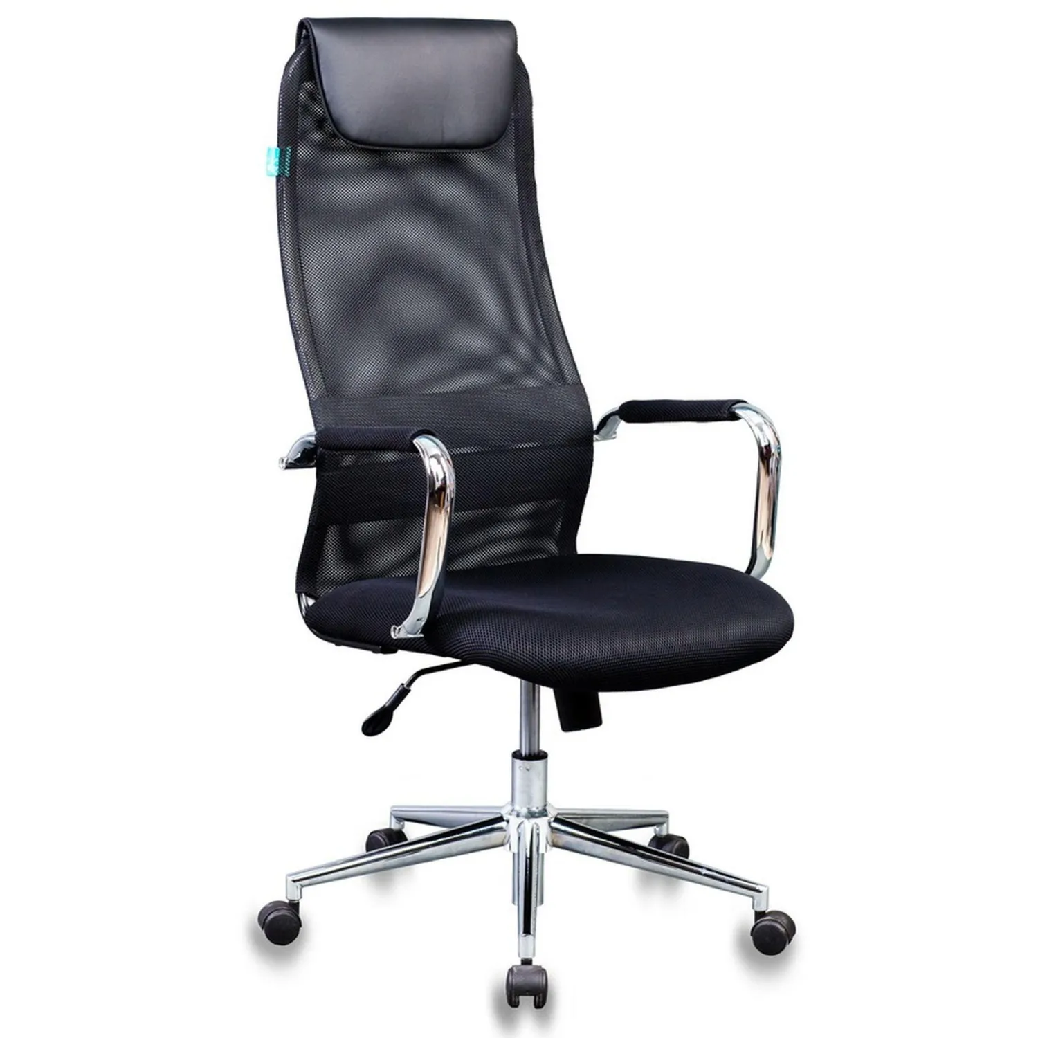 Кресло 1L5_VB_Бюрократ KB-9N/BLACK ткань,сетка черный TW-01 TW-11, хром