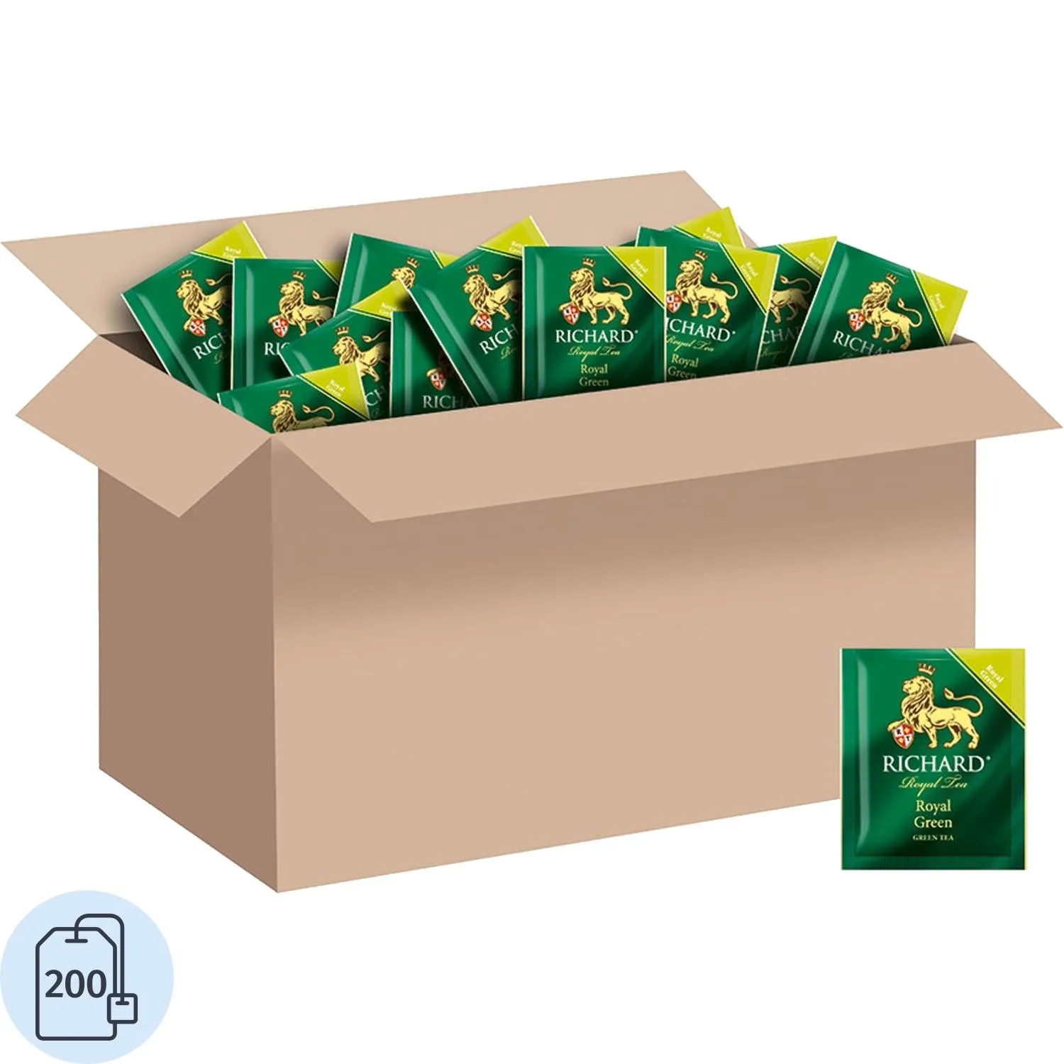Чай Richard Royal Green зеленый 200 сашетв гофрокоробе, 14840, 972458К