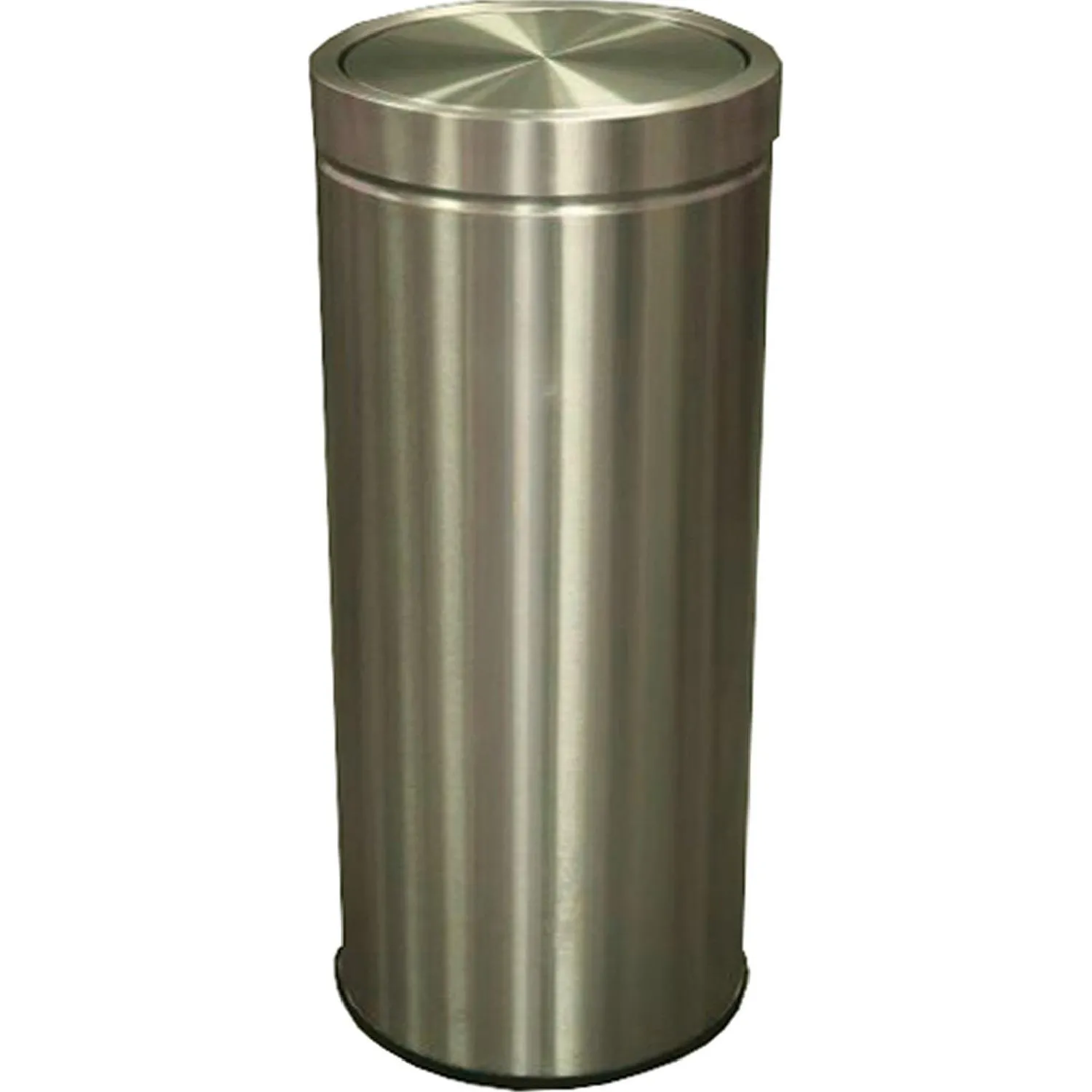 Ведро мусорное Ву-Тенг 80л стальное, нерж, 365х830мм, с крышкой