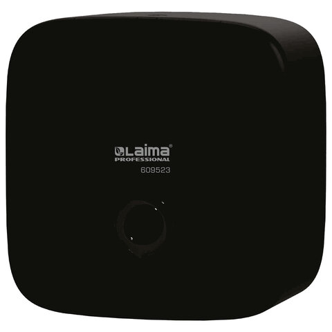 Диспенсер для полотенец LAIMA PROFESSIONAL PREMIUM BLACK (Система H3), V-сложения, черный, ABS-пластик, 609523