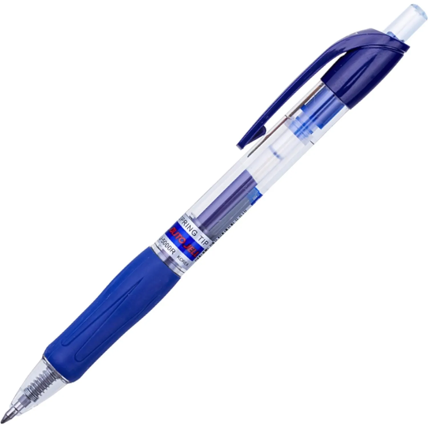 Ручка гелевая автомат. CROWN AJ-5000R 0,7мм. Автомат. рез. манж. син, 218851К