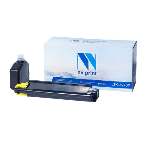 Картридж лазерный NV PRINT (NV-TK5270Y) для Kyocera ECOSYS M6230cidn/P6230cdn, желтый, ресурс 6000 стр.