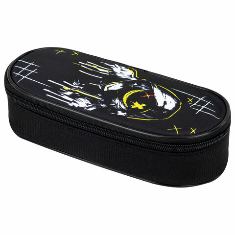 Пенал-футляр BRAUBERG, 1 отделение, органайзер, полиэстер, 22x9х5 см, "Watch out", 273567